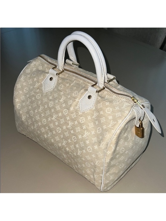 Louis Vuitton Handbags - Louis Vuitton Cream Monogram Idylle Speedy 30